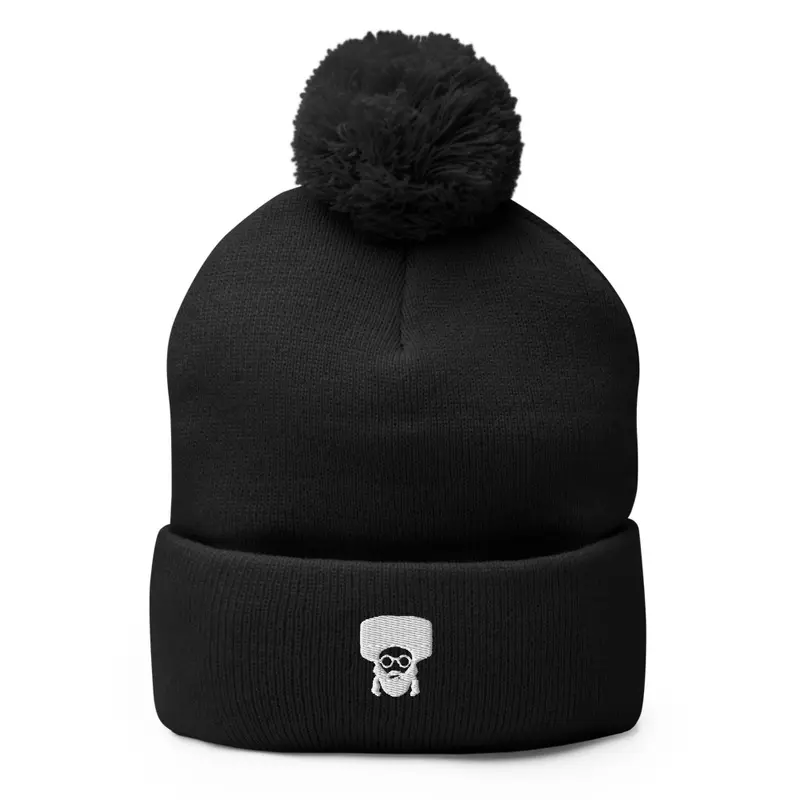 Pom Pom Knit Cap